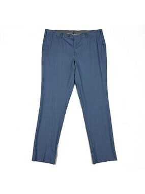 J. Hilburn Trousers 39x31 Men's Slate Blue Vitale Barberis Canonico Wool